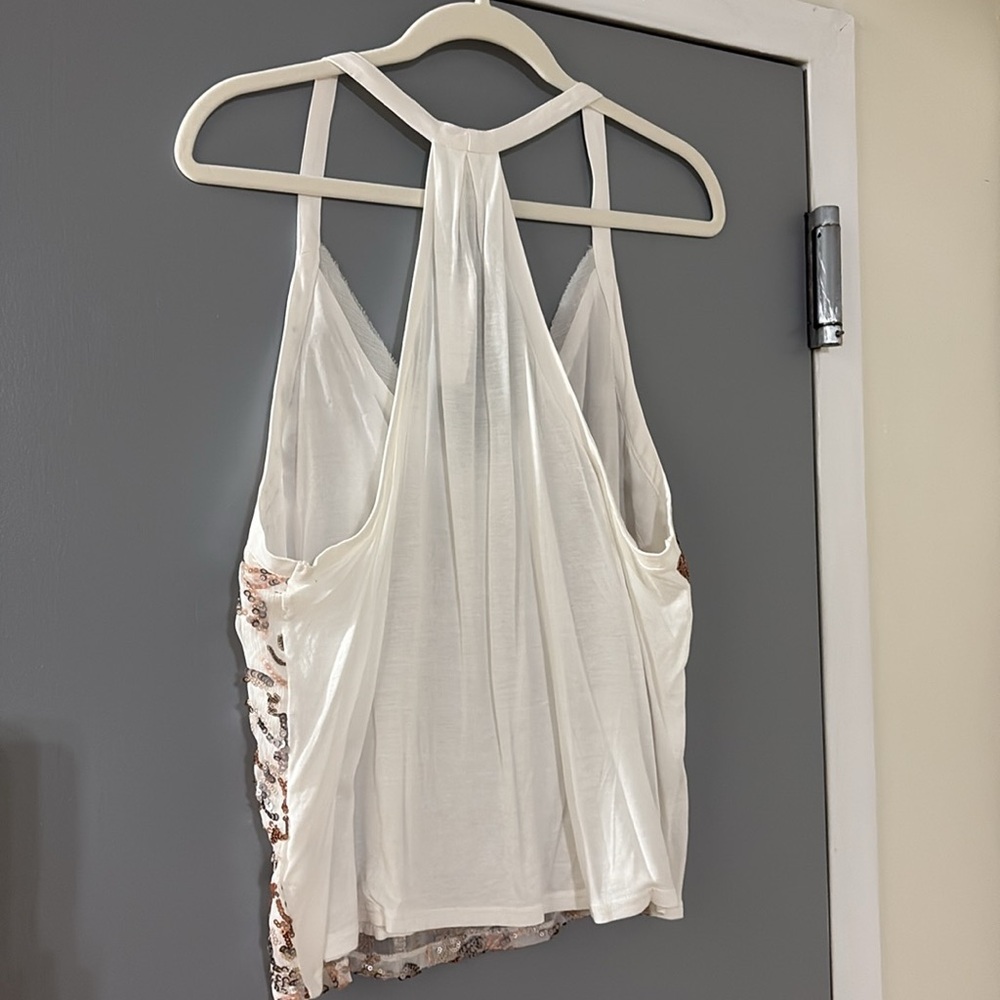 Sequined Razor Back Tank - Picture 3 of 4